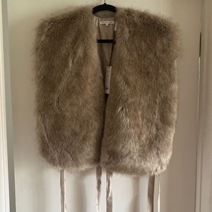 Helmut Lang, faux fur vest